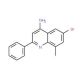 4-Amino-6-bromo-8-methyl-2-phenylquinoline (CAS 1189105-46-1) - chemical structure image