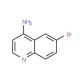 4-Amino-6-bromoquinoline (CAS 65340-73-0) - chemical structure image
