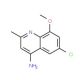 4-Amino-6-chloro-8-methoxy-2-methylquinoline (CAS 1189107-59-2) - chemical structure image