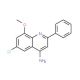 4-Amino-6-chloro-8-methoxy-2-phenylquinoline (CAS 1189106-74-8) - chemical structure image