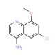 4-Amino-6-chloro-8-methoxyquinoline (CAS 1189107-35-4) - chemical structure image