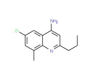 4-Amino-6-chloro-8-methyl-2-propylquinoline (CAS 1189107-43-4) - chemical structure image