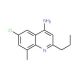4-Amino-6-chloro-8-methyl-2-propylquinoline (CAS 1189107-43-4) - chemical structure image