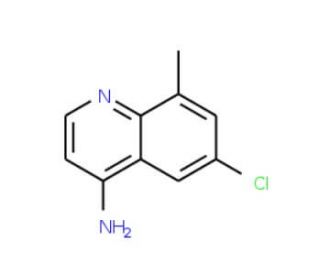 4-Amino-6-chloro-8-methylquinoline (CAS 948293-08-1) - chemical structure image