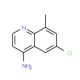 4-Amino-6-chloro-8-methylquinoline (CAS 948293-08-1) - chemical structure image
