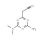 [4-amino-6-(dimethylamino)-1,3,5-triazin-2-yl]acetonitrile (CAS 21320-38-7) - chemical structure image