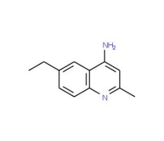 4-Amino-6-ethyl-2-methylquinoline (CAS 948293-17-2) - chemical structure image
