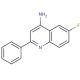 4-Amino-6-fluoro-2-phenylquinoline (CAS 1189107-26-3) - chemical structure image