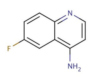 4-Amino-6-fluoroquinoline (CAS 874800-60-9) - chemical structure image