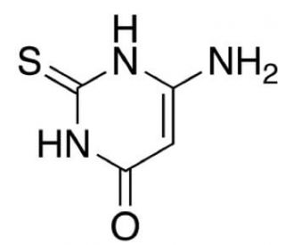 4-Amino-6-hydroxy-2-mercaptopyrimidine (CAS 65802-56-4) - chemical structure image