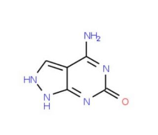 4-Amino-6-hydroxypyrazolo[3,4-d]pyrimidine (CAS 5472-41-3) - chemical structure image
