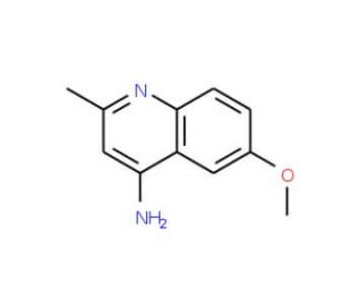 4-Amino-6-methoxy-2-methylquinoline (CAS 104217-23-4) - chemical structure image