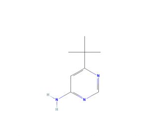 4-Amino-6-(tert-butyl)pyrimidine (CAS 3435-27-6) - chemical structure image