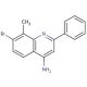 4-Amino-7-bromo-8-methyl-2-phenylquinoline (CAS 1189106-51-1) - chemical structure image