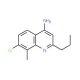 4-Amino-7-chloro-8-methyl-2-propylquinoline (CAS 1189105-56-3) - chemical structure image