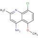 4-Amino-8-chloro-5-methoxy-2-methylquinoline (CAS 1189107-61-6) - chemical structure image