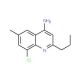 4-Amino-8-chloro-6-methyl-2-propylquinoline (CAS 1189107-45-6) - chemical structure image
