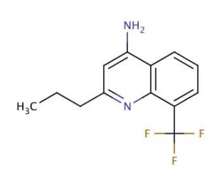 4-Amino-8-trifluoromethyl-2-propylquinoline (CAS 1189106-38-4) - chemical structure image