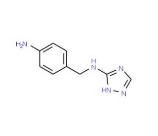 (4-Amino-benzyl)-(2H-[1,2,4]triazol-3-yl)-amine - chemical structure image