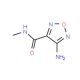 4-Amino-furazan-3-carboxylic acid methylamide (CAS 30720-84-4) - chemical structure image