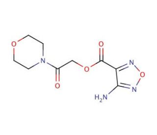 4-Amino-furazan-3-carboxylic acid2-morpholin-4-yl-2-oxo-ethyl ester - chemical structure image