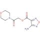 4-Amino-furazan-3-carboxylic acid2-morpholin-4-yl-2-oxo-ethyl ester - chemical structure image