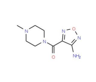 (4-Amino-furazan-3-yl)-(4-methyl-piperazin-1-yl)-methanone - chemical structure image