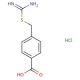 4-({[amino(imino)methyl]thio}methyl)benzoic acid hydrochloride - chemical structure image