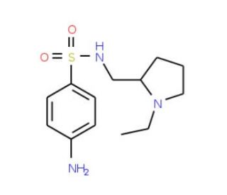 4-amino-N-[(1-ethylpyrrolidin-2-yl)methyl]benzenesulfonamide - chemical structure image
