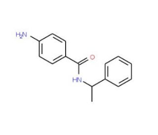 4-Amino-N-(1-phenylethyl)benzamide (CAS 85592-75-2) - chemical structure image