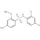 4-amino-N-(2,4-dichlorophenyl)-2-methoxybenzene-1-sulfonamide - chemical structure image