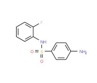4-Amino-N-(2-fluorophenyl)benzenesulfonamide - chemical structure image