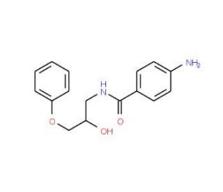 4-Amino-N-(2-hydroxy-3-phenoxy-propyl)-benzamide - chemical structure image