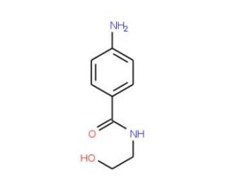 4-Amino-N-(2-hydroxyethyl)benzamide (CAS 54472-45-6) - chemical structure image