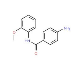 4-Amino-N-(2-methoxy-phenyl)-benzamide (CAS 787-59-7) - chemical structure image