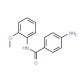 4-Amino-N-(2-methoxy-phenyl)-benzamide (CAS 787-59-7) - chemical structure image