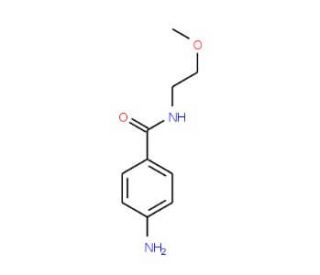 4-Amino-N-(2-methoxyethyl)benzamide (CAS 95086-97-8) - chemical structure image