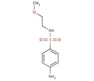 4-amino-N-(2-methoxyethyl)benzenesulfonamide - chemical structure image