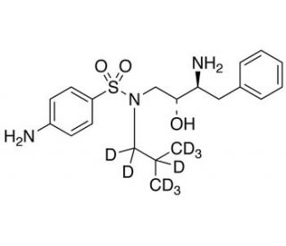 4-Amino-N-((2R,3S)-3-amino-2-hydroxy-4-phenylbutyl)-N-(isobutyl-d9)benzenesulfonamide - chemical structure image