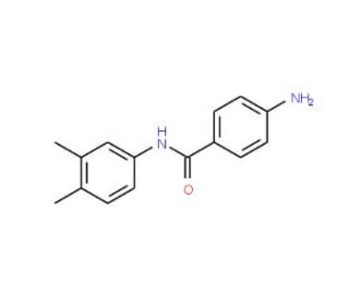 4-Amino-N-(3,4-dimethylphenyl)benzamide - chemical structure image