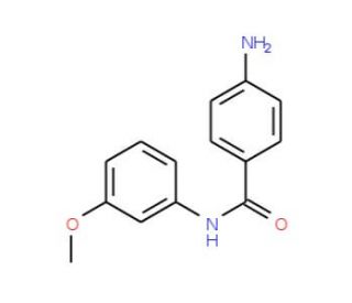 4-Amino-N-(3-methoxyphenyl)benzamide (CAS 897594-57-9) - chemical structure image