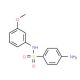 4-Amino-N-(3-methoxyphenyl)benzenesulfonamide (CAS 19837-79-7) - chemical structure image