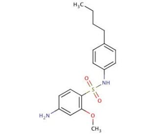 4-amino-N-(4-butylphenyl)-2-methoxybenzene-1-sulfonamide - chemical structure image
