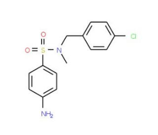 4-amino-N-(4-chlorobenzyl)-N-methylbenzenesulfonamide - chemical structure image
