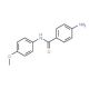 4-Amino-N-(4-methoxy-phenyl)-benzamide (CAS 891-35-0) - chemical structure image