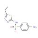 4-Amino-N-(5-ethyl-[1,3,4]thiadiazol-2-yl)-benzenesulfonamide (CAS 94-19-9) - chemical structure image