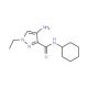 4-amino-N-cyclohexyl-1-ethyl-1H-pyrazole-3-carboxamide - chemical structure image