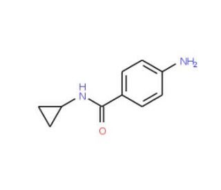4-amino-N-cyclopropylbenzamide (CAS 38681-77-5) - chemical structure image