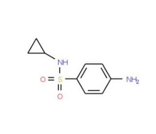 4-amino-N-cyclopropylbenzenesulfonamide (CAS 177785-41-0) - chemical structure image