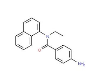 4-amino-N-ethyl-N-1-naphthylbenzamide - chemical structure image
